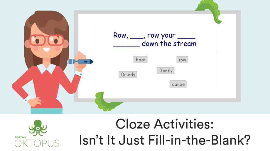 Cloze Activities for Interactive Boards